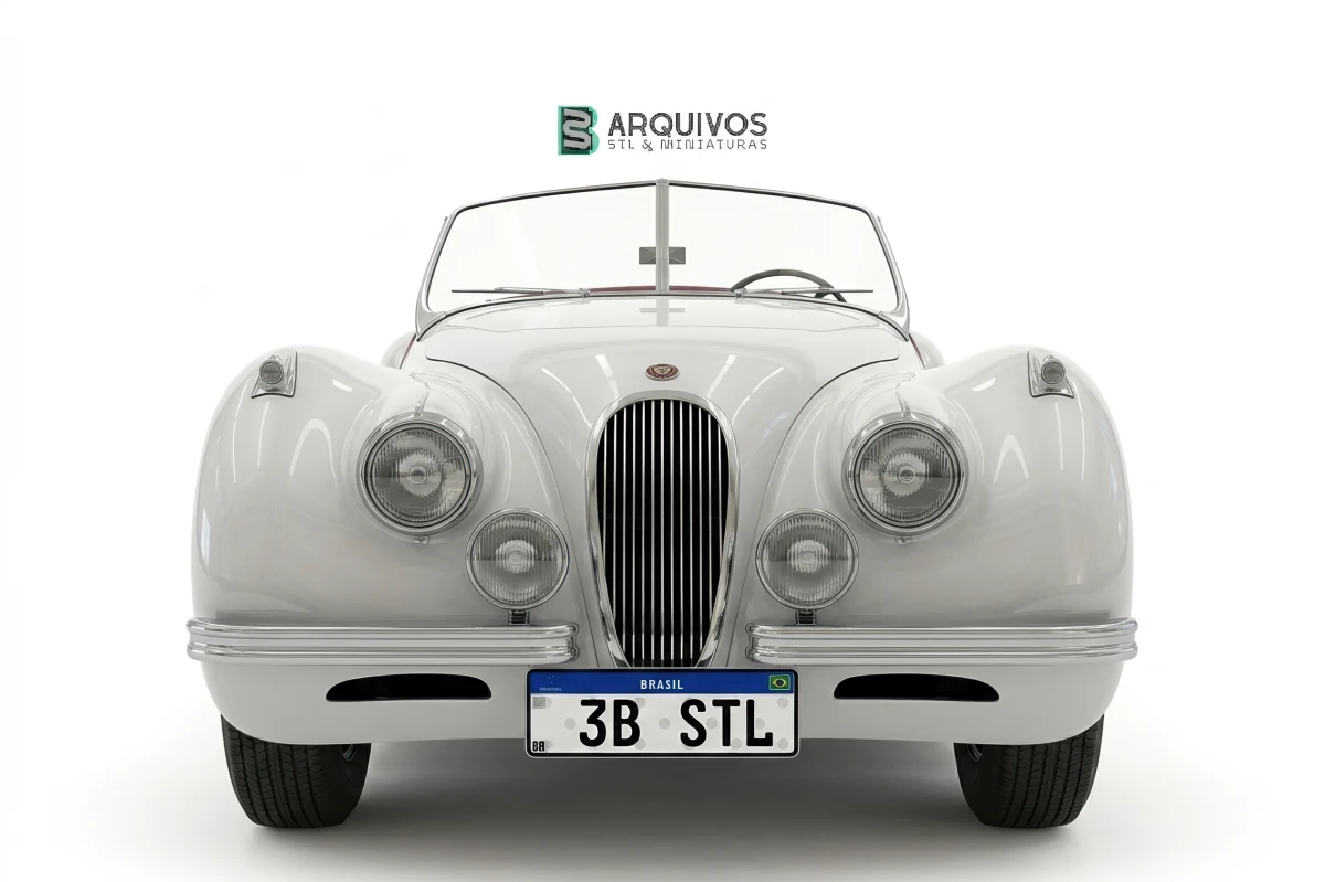 Modelo 3D STL - Jaguar XK120 — foto 2